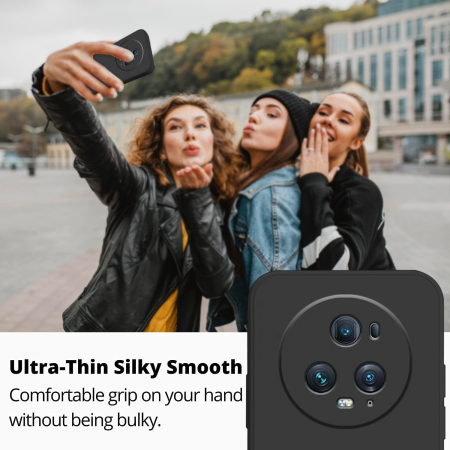 Husa de Protectie, Flippy, pentru Honor Magic 5 Pro, Liquid Silicone, cu Microfibra pe Interior, Protectie Antisoc, Compatibil Incarcare Wireless, Negru [4]