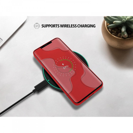 Husa de Protectie, Flippy, pentru Huawei Mate 50 Pro, Liquid Silicone, cu Microfibra pe Interior, Protectie Antisoc, Compatibil Incarcare Wireless, Rosu [1]