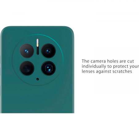 Husa de Protectie, Flippy, pentru Huawei Mate 50 Pro, Liquid Silicone, cu Microfibra pe Interior, Protectie Antisoc, Compatibil Incarcare Wireless, Verde [4]