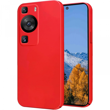 Huse de telefoane - Husa de Protectie, Flippy, pentru Huawei P60 Pro, Liquid Silicon, cu Microfibra pe Interior, Protectie Antisoc, Compatibil Incarcare Wireless, Rosu