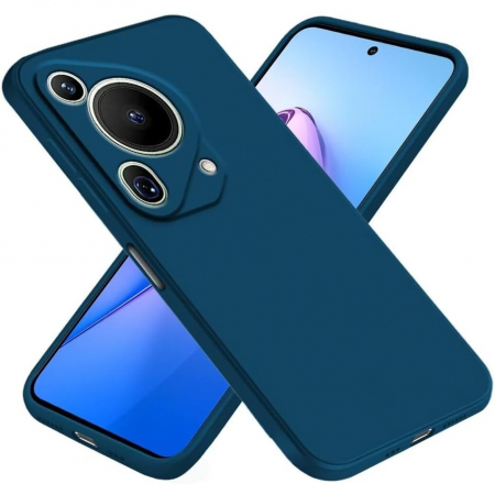 Husa de Protectie, Flippy, pentru Huawei Pura 70 Pro, Liquid Silicone, cu Microfibra pe Interior, Protectie Antisoc, Compatibil Incarcare Wireless, Albastru [2]