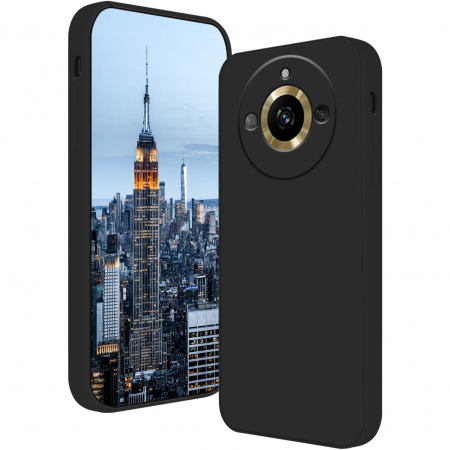 Huse de telefoane - Husa de Protectie, Flippy, pentru Realme 11 Pro Plus, Liquid Silicone, cu Microfibra pe Interior, Protectie Antisoc, Compatibil Incarcare Wireless, Negru