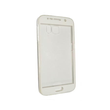 Husa de protectie Flippy® pentru Samsung A3 2017 Full Tpu 360 V2 Transparent cu margini albe [1]