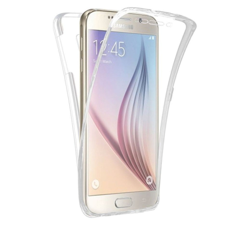 Husa de protectie Flippy® pentru Samsung A7 2017 Full Tpu 360 V2 Transparent cu margini albe [1]