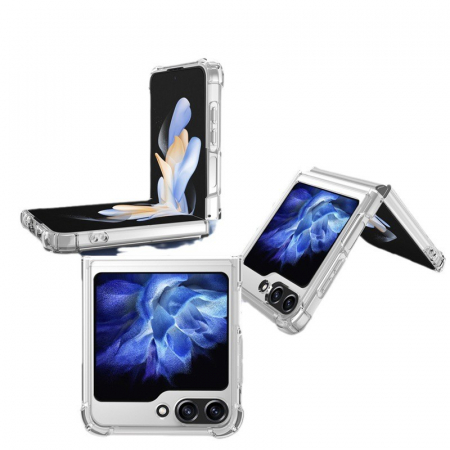 Sub 99 Lei - Lichidare Husa de Protectie, Flippy, pentru Samsung Galaxy Z Flip6, MagSafe, TPU, Transparent