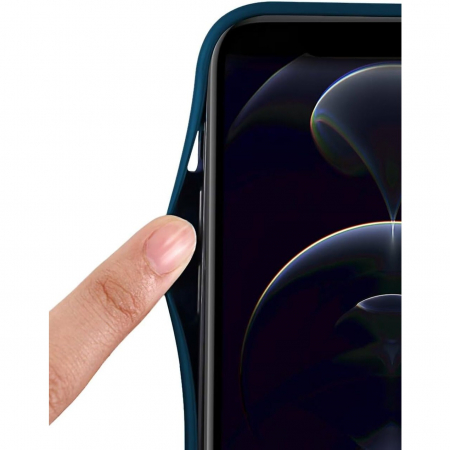 Husa de Protectie, Flippy, pentru Xiaomi 14 Ultra, Liquid Silicone, cu Microfibra pe Interior, Protectie Antisoc, Compatibil Incarcare Wireless, Albastru [1]