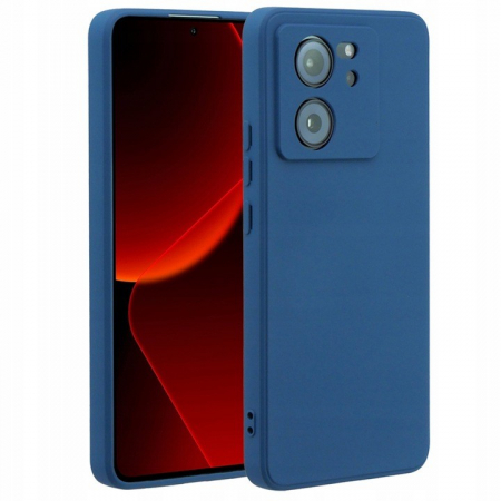 Huse de telefoane - Husa de Protectie, Flippy, pentru Xiaomi Redmi 13T, Liquid Silicone, cu Microfibra pe Interior, Protectie Antisoc, Compatibil Incarcare Wireless, Albastru