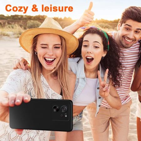 Husa de Protectie, Flippy, pentru Xiaomi Redmi 13T, Liquid Silicone, cu Microfibra pe Interior, Protectie Antisoc, Compatibil Incarcare Wireless, Negru [1]