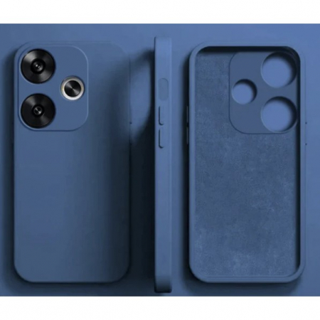 Husa de Protectie, Flippy, pentru Xiaomi Redmi Note 12 Pro 5G, Liquid Silicone, cu Microfibra pe Interior, Protectie Antisoc, Compatibil Incarcare Wireless, Albastru [5]