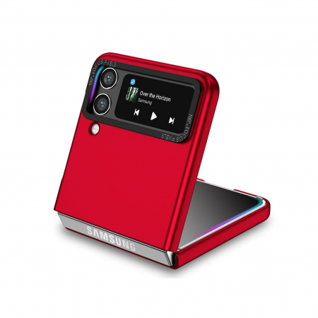 Husa de protectie Flippy, Pliere Tridimensionala, Multifunctionala, PC, pentru Samsung Galaxy Z Flip 4 / Z Flip 4 5G , Rosu [3]