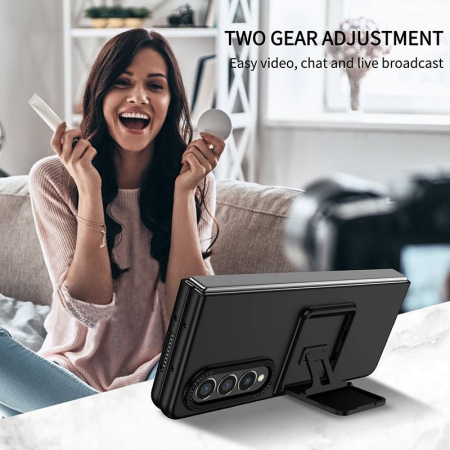 Husa de protectie Flippy, Pliere Tridimensionala, Multifunctionala, PC, pentru Samsung Galaxy Z Fold 4 5G, Negru [4]