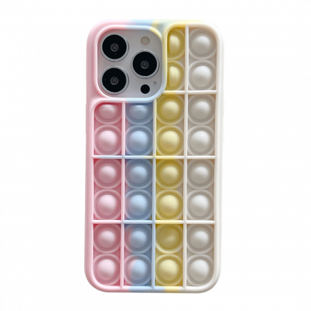 Jucarii, Copii & Bebe - Husa de protectie Flippy Pop It compatibila cu Apple iPhone 13 Pro,Model 5,Multicolor