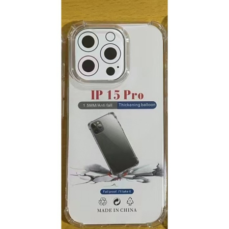 Husa de protectie Flippy, TPU, pentru Apple iPhone 15 Pro, Antisoc, Protectie colturi, Rezistenta la impact, 1.5 mm, Transparenta [7]