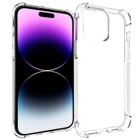TPU Transparent - Husa de protectie Flippy, TPU, pentru Apple iPhone 15 Pro Max, Antisoc, Protectie colturi, Rezistenta la impact, 1.5 mm, Transparenta