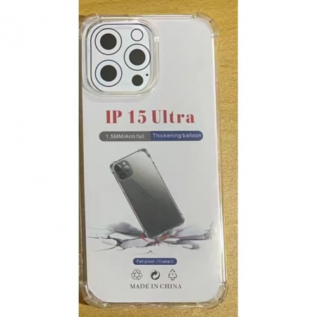 Husa de protectie Flippy, TPU, pentru Apple iPhone 15 Pro Max, Antisoc, Protectie colturi, Rezistenta la impact, 1.5 mm, Transparenta [1]
