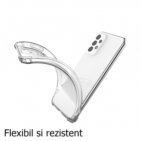 Husa de protectie Flippy, TPU, pentru Samsung A53 5G, Antisoc, Protectie colturi, Rezistenta la impact, Transparenta [1]