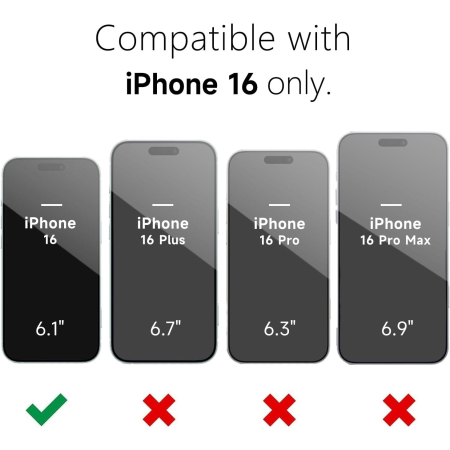 Husa de Protectie Matte TPU, Flippy, pentru Apple iPhone 16, Protectie Camera, Antisoc, Antizgariere, Antialunecare, Acoperire Completa, Rosu [4]