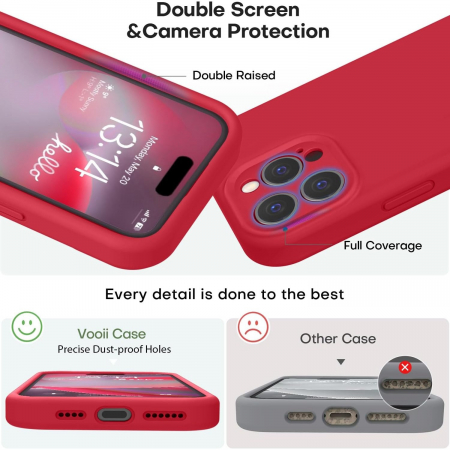 Husa de Protectie Matte TPU, Flippy, pentru Realme C53, Protectie Camera, Antisoc, Antizgariere, Antialunecare, Acoperire Completa, Rosu [1]