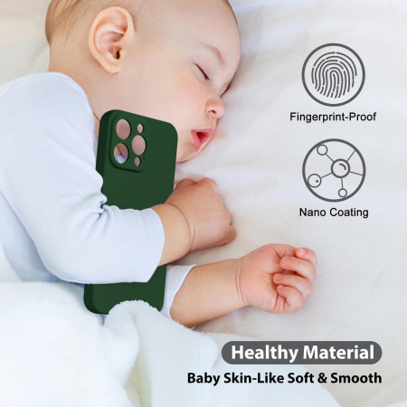 Husa de Protectie Matte TPU, Flippy, pentru Realme C55, Protectie Camera, Antisoc, Antizgariere, Antialunecare, Acoperire Completa, Verde [1]