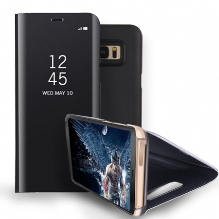 Husa Huawei P20 Lite Flip Cover Oglinda Negru [2]