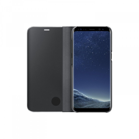 Husa de protectie pentru Samsung Galaxy S8 Plus Flip Cover Oglinda Negru [4]