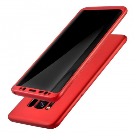 Husa de protectie pentru Samsung Galaxy S9 Plus Full Silicone Rosu [2]