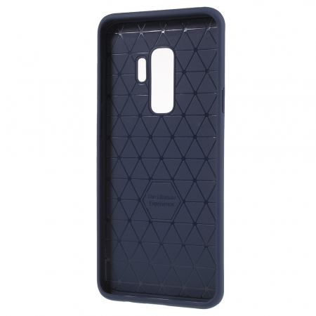Husa de protectie pentru Samsung Galaxy S9 Plus Ipaky Elegant Grid Design TPU Hybrid Albastru [2]