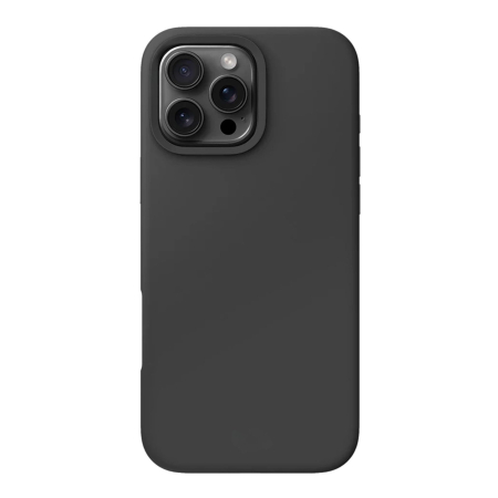 Husa de Protectie Telefon, Flippy, Compatibila cu iPhone 16 Pro Max, Silicon Premium Antisoc, Anti-Zgirieturi, MagSafe, Acces Camera Control, Protectie 360, Interior Microfibra, Negru [0]