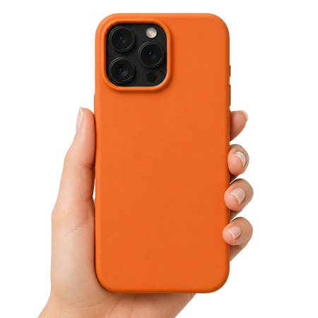 Husa de Protectie Telefon, Flippy, Compatibila cu iPhone 16 Pro, Silicon Premium Antisoc, Anti-Zgirieturi, MagSafe, Acces Camera Control, Protectie 360, Interior Microfibra, Portocaliu [1]