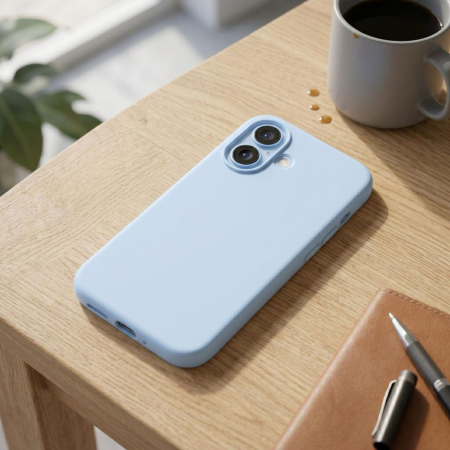 Husa de Protectie Telefon, Flippy, Compatibila cu iPhone 16, Silicon Premium Antisoc, Anti-Zgirieturi, MagSafe, Acces Camera Control, Protectie 360, Interior Microfibra, Albastru [2]