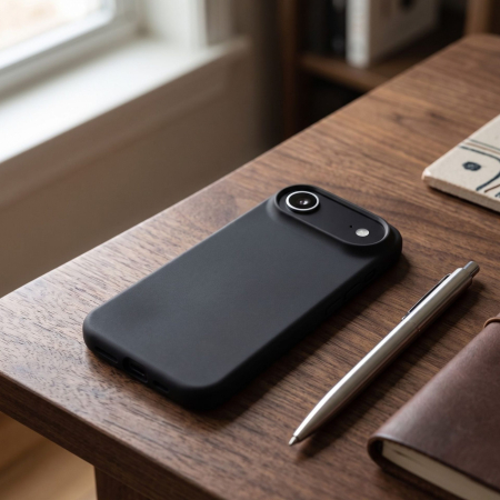 Husa de Protectie Telefon, Flippy, Compatibila cu iPhone 17 Air, Silicon Premium Antisoc, Protectie Completa 360, Design Modern, Anti-Zgirieturi, Interior Microfibra, Negru [3]