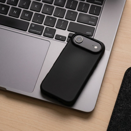 Husa de Protectie Telefon, Flippy, Compatibila cu iPhone 17 Air, Silicon Premium Antisoc, Protectie Completa 360, Design Modern, Anti-Zgirieturi, Interior Microfibra, Negru [2]