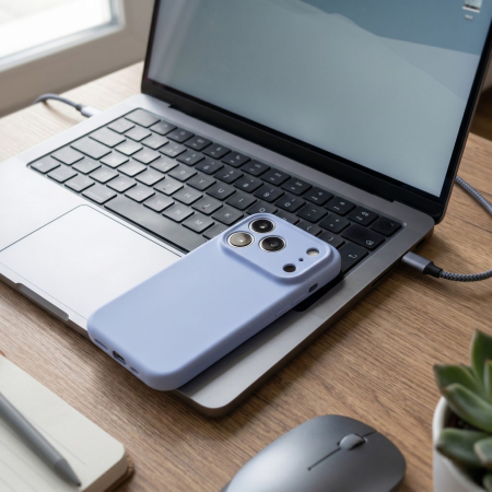 Husa de Protectie Telefon, Flippy, Compatibila cu iPhone 17 Pro Max, Silicon Premium Antisoc, Protectie Completa 360, Design Modern, Anti-Zgirieturi, Interior Microfibra, Albastru [5]