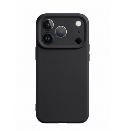 GSM - Husa de Protectie Telefon, Flippy, Compatibila cu iPhone 17 Pro, Silicon Premium Antisoc, Protectie Completa 360, Design Modern, Anti-Zgirieturi, Interior Microfibra, Negru