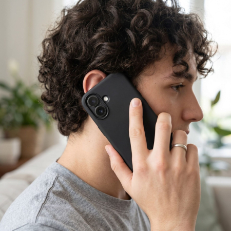 Husa de Protectie Telefon, Flippy, Compatibila cu iPhone 17 , Silicon Premium Antisoc, Protectie Completa 360, Design Modern, Anti-Zgirieturi, Interior Microfibra, Negru [3]