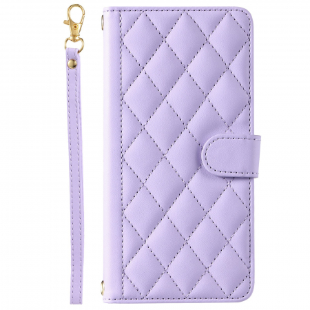 Huse de telefoane - Husa de Protectie Tip Carte, Flippy, pentru Apple iPhone 15 Pro, Model cu Suport si Capsa, Antisoc, Rezistenta la Impact, Protectie Camera, Mov