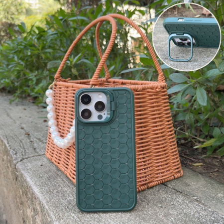 Husa de Protectie TPU, Flippy, pentru Samsung Galaxy S24 Plus, 3D Cube, cu Inel, Protectie Camera, Antisoc, Antizgariere, Antialunecare, Acoperire Completa, Verde [1]