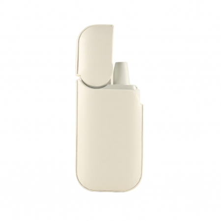 GSM - Husa Flippy pentru IQOS 2.4 Plus, Capac de Protectie, Anti Soc si Zgarieturi, din Piele Ecologica, 43 g, 12 x 6 x 2.5 cm, Alb