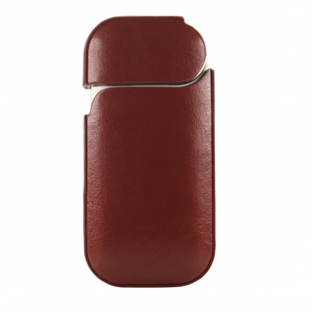 Husa Flippy pentru IQOS 2.4 Plus, Capac de Protectie, Anti Soc si Zgarieturi, din Piele Ecologica, 43 g, 12 x 6 x 2.5 cm, Maro [3]