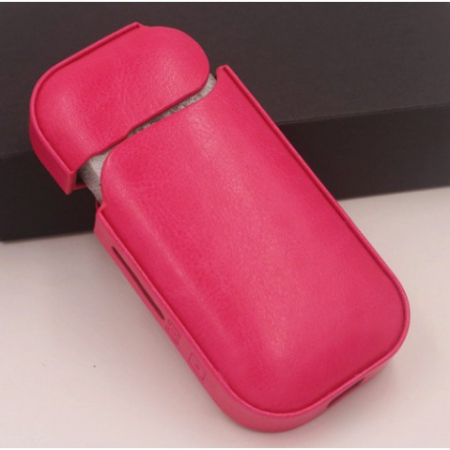 Husa Flippy pentru IQOS 2.4 Plus, Capac de Protectie, Anti Soc si Zgarieturi, din Piele Ecologica, 43 g, 12 x 6 x 2.5 cm, Roz [2]