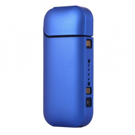 GSM - Husa Flippy pentru IQOS 2.4 Plus, Capac de Protectie, Anti Soc si Zgarieturi, Full Body, din Plastic, 11.5 x 5 x 2.3 cm, Albastru