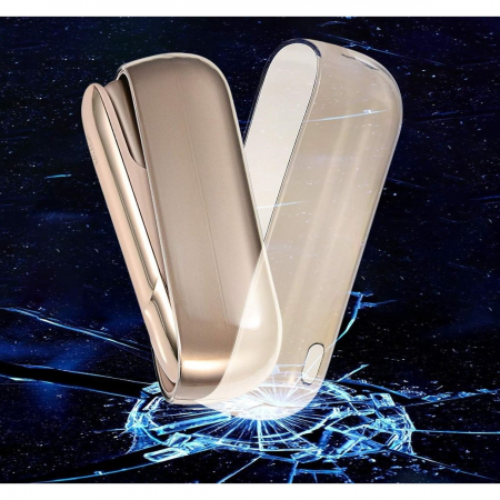 Husa Flippy pentru IQOS 3.0 DUO, de Protectie, Anti Soc si Zgarieturi, din Plastic, 12 x 4.5 cm, Negru Transparent [2]