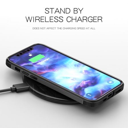 Husa Hibrid Defender MG Series pentru iPhone 14 Pro, Flippy, Protectie Antisoc, Albastru [3]