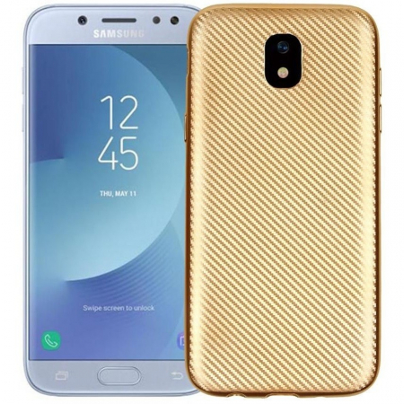 Husa HTC U 11 i-Zore Carbon Fiber Auriu [0]