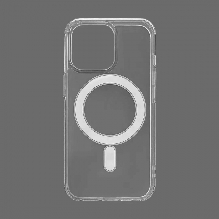 Husa MagSafe Silicone Acryl pentru iPhone 14 Pro Max, Flippy, ambalaj Blister Transparenta [3]