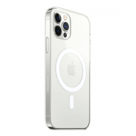 Husa MagSafe Silicone pentru iPhone 14 Plus, Flippy, Transparenta [1]