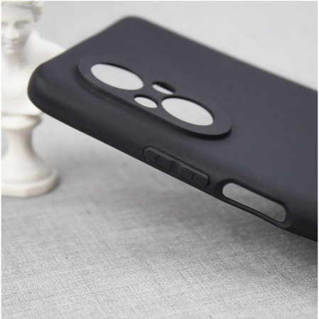 Lichidare de stoc Husa Matte TPU pentru Huawei NOVA 9 SE, Flippy, Silicon Slim, Protectie Antisoc, Negru [2]
