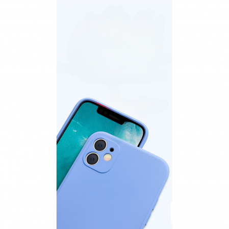 Husa pentru Apple iPhone 14 Pro Flippy, Liquid Silicone, cu Microfibra pe interior, Protectie Antisoc, Lilac Purple( Mov) [3]