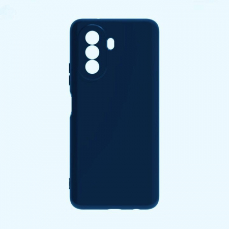 Husa pentru Huawei Huawei Y90, Flippy, Liquid Silicone, cu Microfibra pe interior, Protectie Antisoc, Albastru Inchis [3]