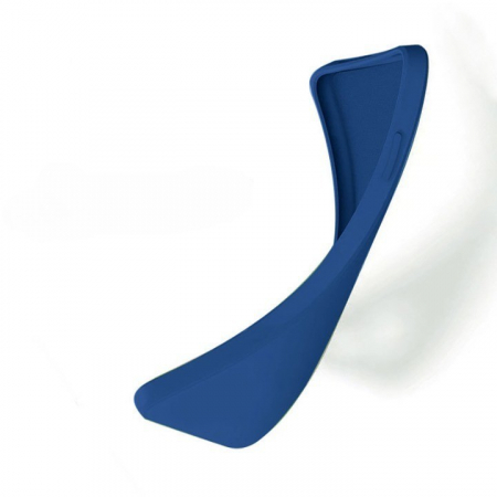 Husa pentru Huawei Huawei Y90, Flippy, Liquid Silicone, cu Microfibra pe interior, Protectie Antisoc, Albastru Inchis [4]